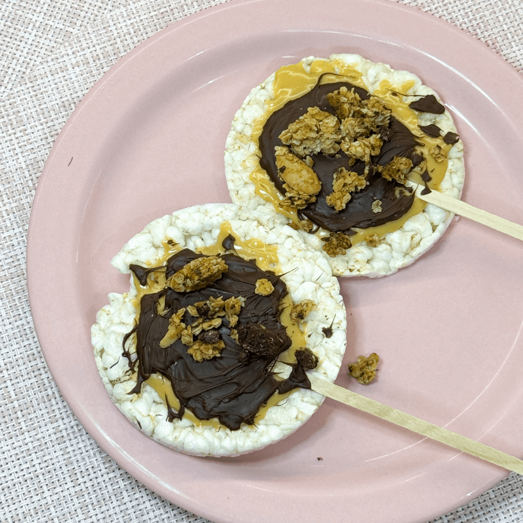 Rice Cracker Lollipops