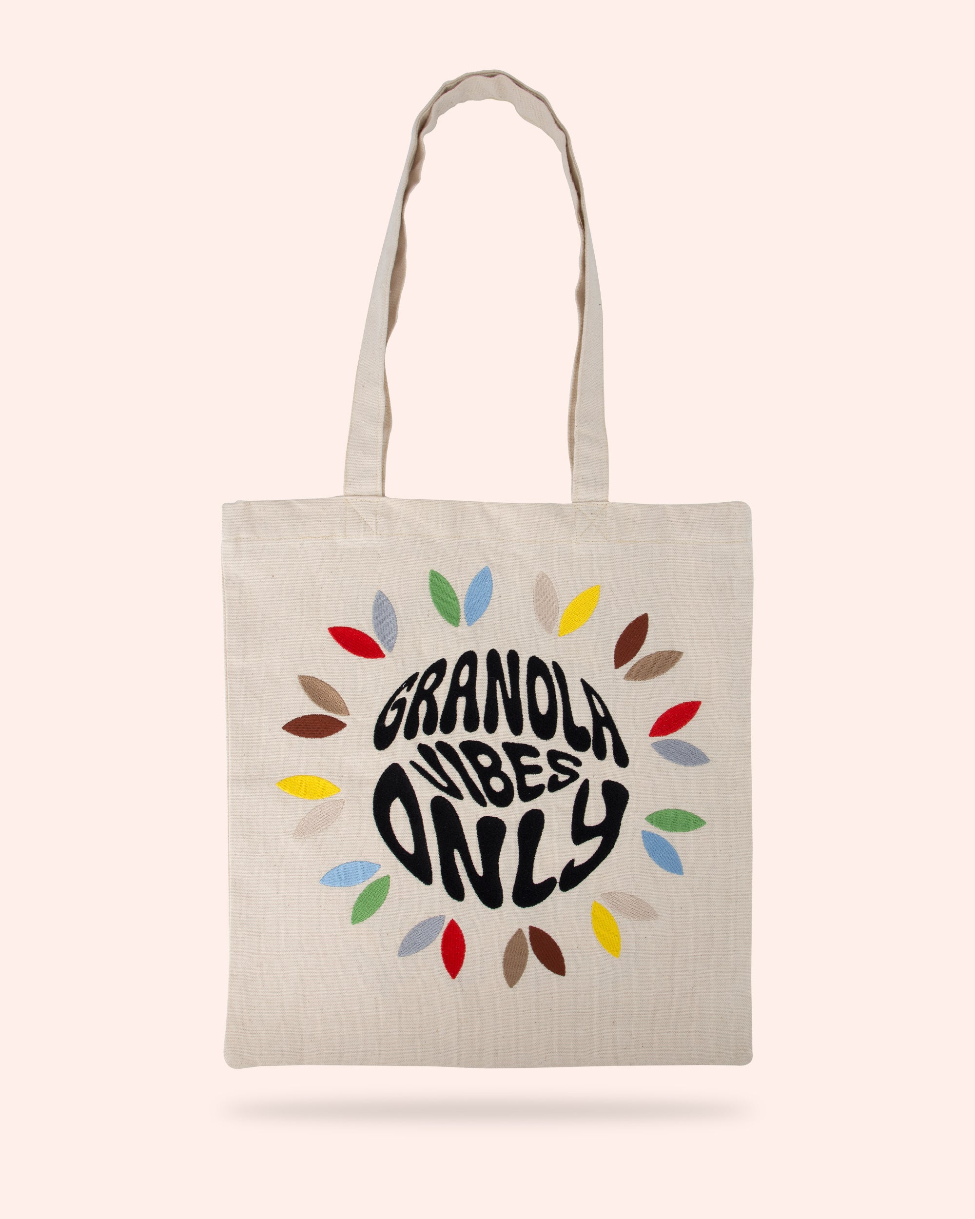 Κεντημένη Tote Bag Granola Vibes Only