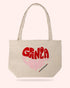 Embroidered Tote Bag Granola Love