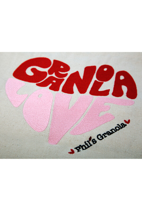 Κεντημένη Tote Bag Granola Love